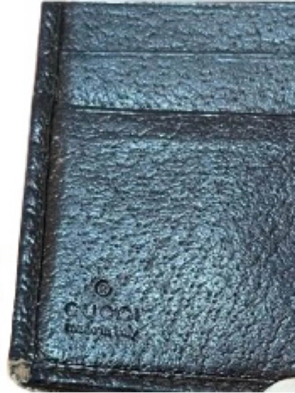 Gucci Brown GG Canvas Compact Wallet with Round Silver-Tone Snap